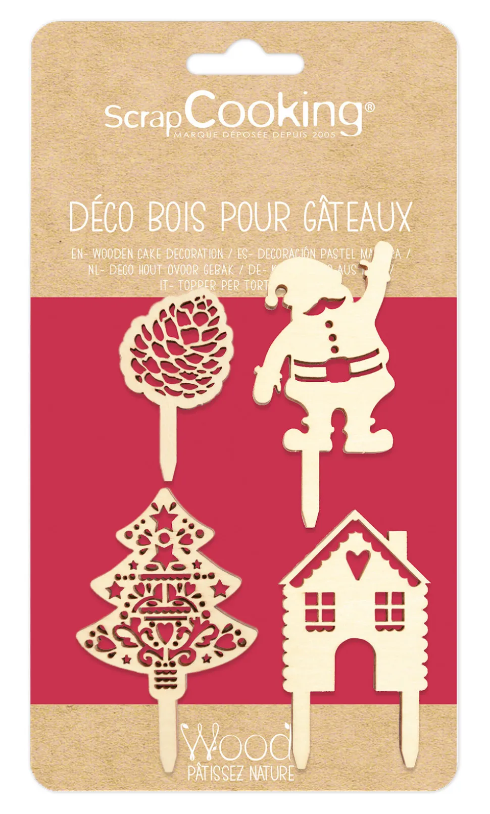 4 accessoires déco Noël bois