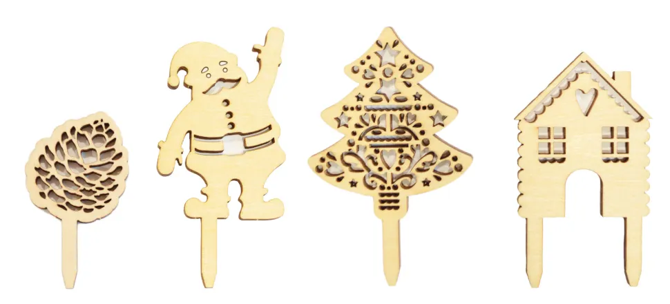 4 accessoires déco Noël bois