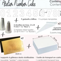 Atelier number cake - Gabarits, douilles, accessoires & recettes