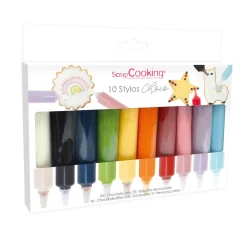 Boite de 10 stylos goût choco