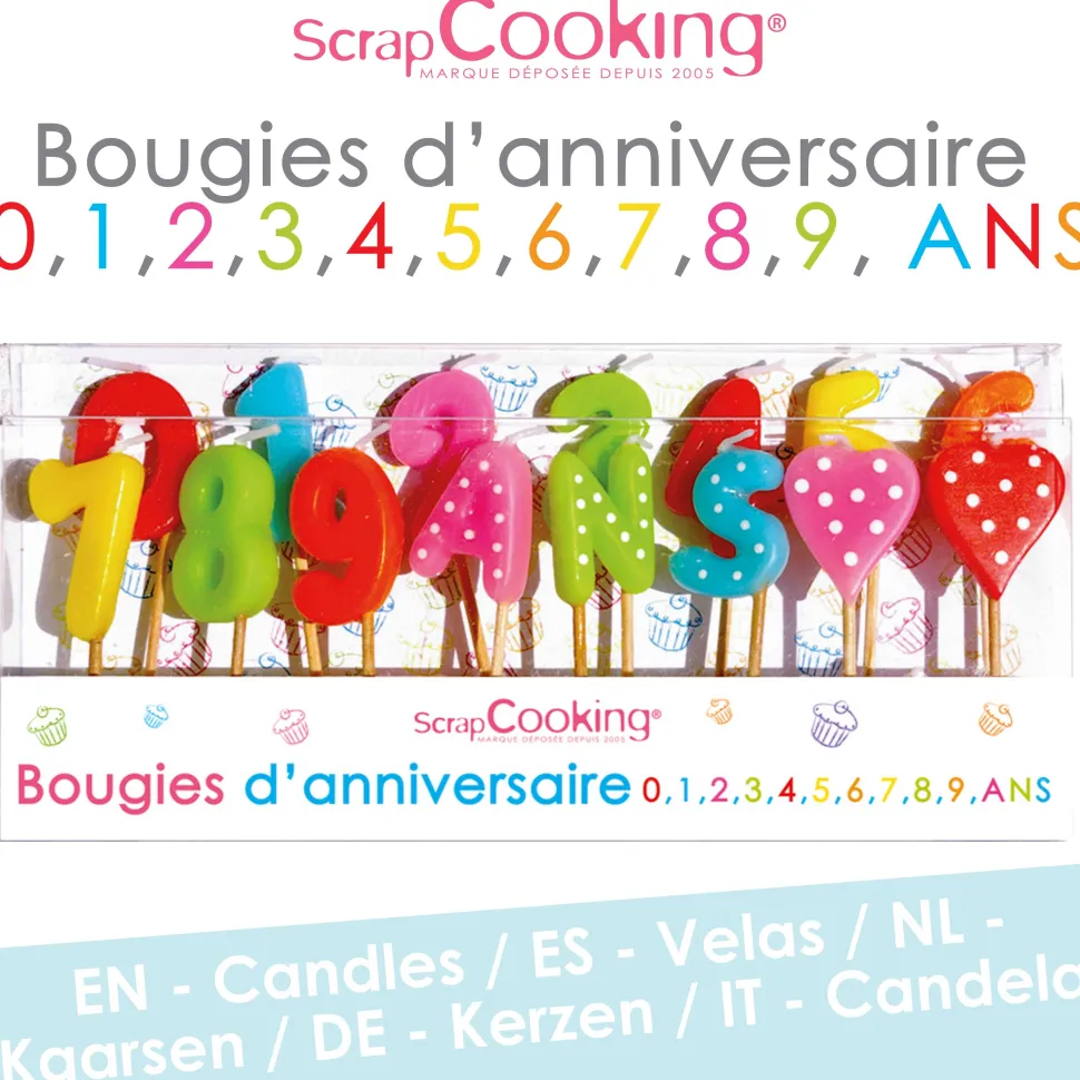 15 bougies 1,2,3 ans