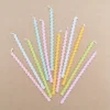 12 bougies longues torsadées pastel