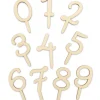 Cake topper bois chiffres 0 à 9