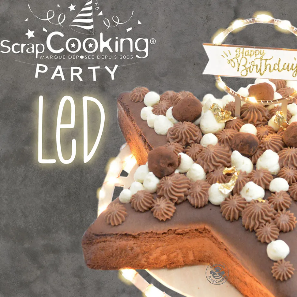 Cake topper led Happy Birthday