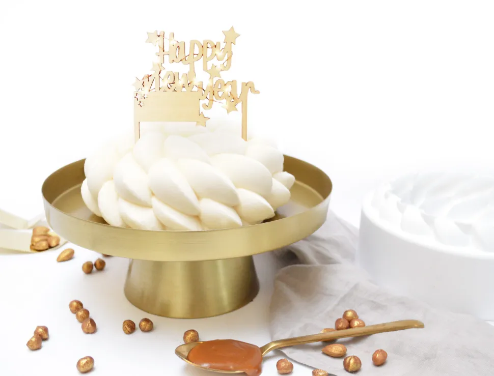 Cake topper led Happy New Year
