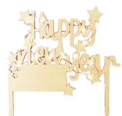 Cake topper led Happy New Year