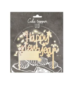 Cake topper led Happy New Year
