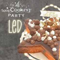 Cake topper led Joyeux Anniversaire