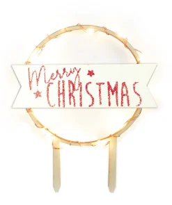 Cake topper led Merry Christmas