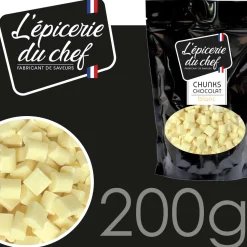 Chunks de chocolat blanc 200g