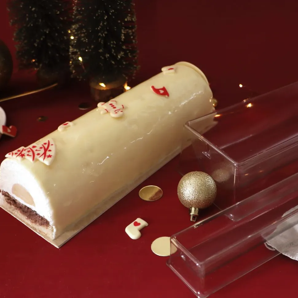 Coffret Bûche de Noël 30 cm - Moule, insert & support