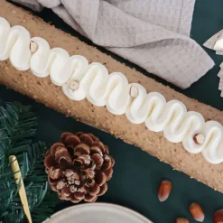 Coffret Bûche de Noël XXL - Moule Inox & feuilles rhodoïd