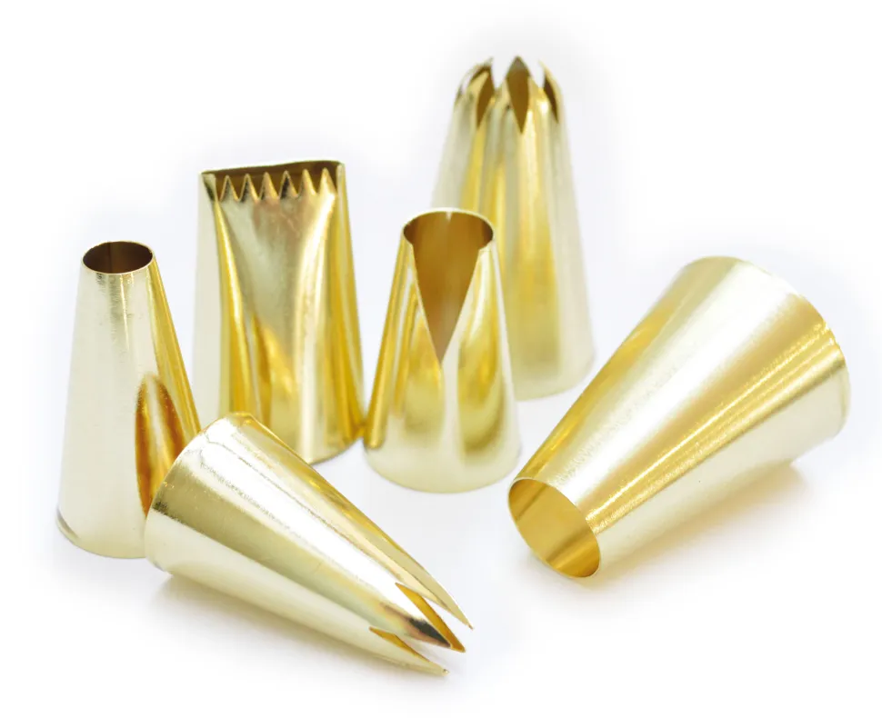 Coffret 6 douilles dorées