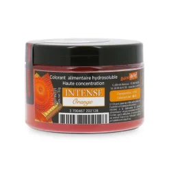 Colorant alimentaire hydrosoluble intense orange en poudre - 50 g