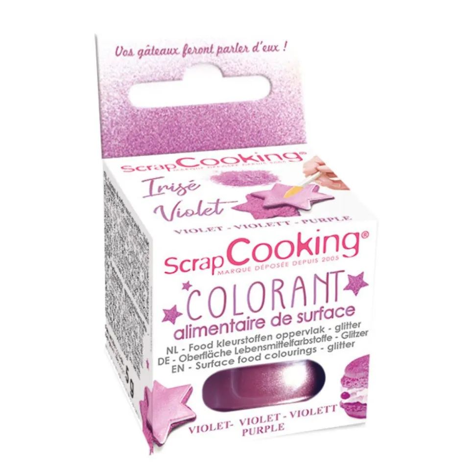 Colorant de surface irisé violet