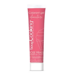Colorant gel rose fraise 20 gr