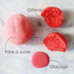 Colorant gel rose fraise 20 gr
