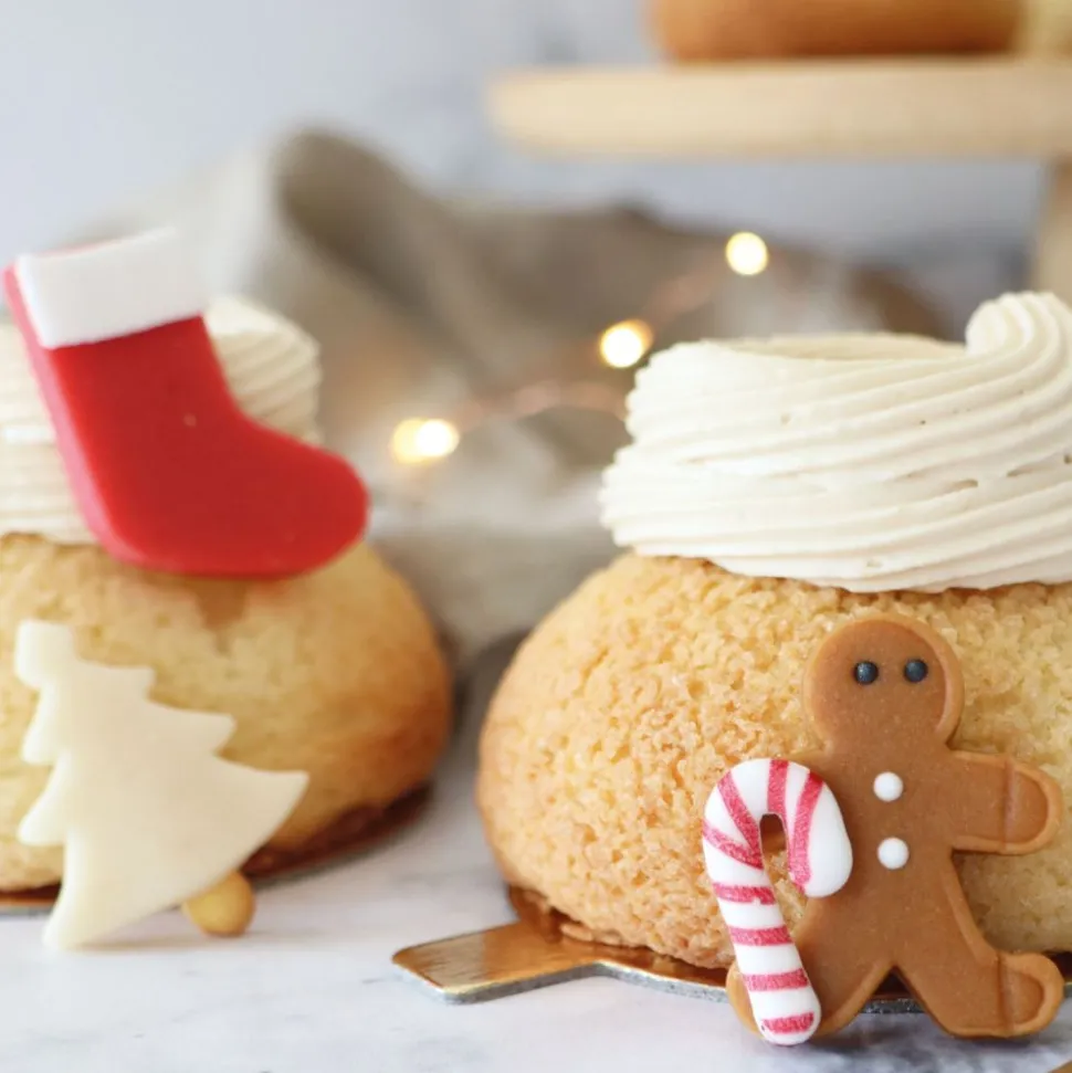6 Décorations de Noël en pâte d’amande