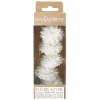 Décors azyme fleurs dahlias blanches x5