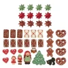 Décors en sucre pour maison en pain d'épices x41 pièces