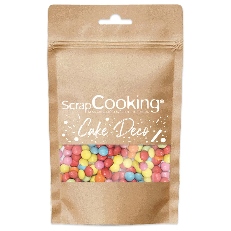 Décors sucrés dragées choco multicolores 75g