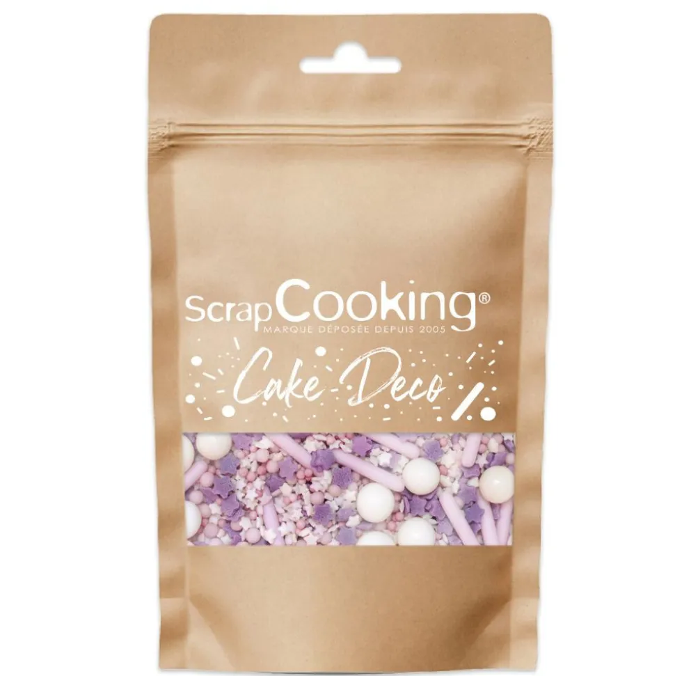 Décors sucrés mix rods lilas 70g