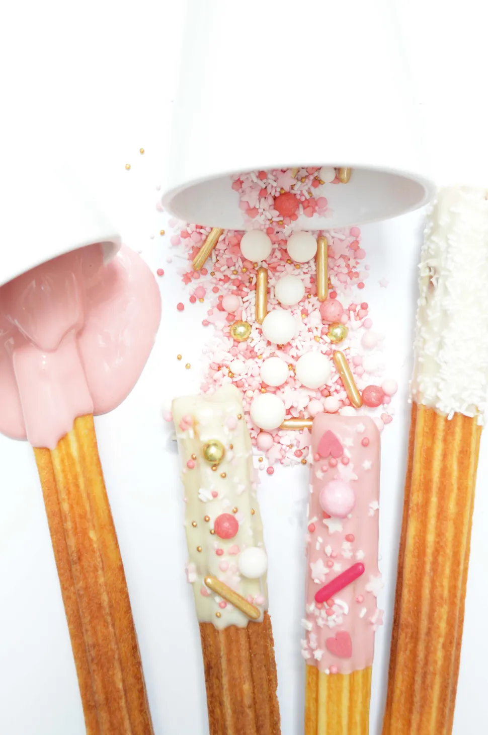 Décors sucrés mix rods rose doré 70g