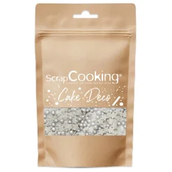 Décors sucrés étoiles/perles argentées 55g