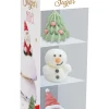 Décosucres 3D Noël (sapin, bonhomme de neige et Père Noël)