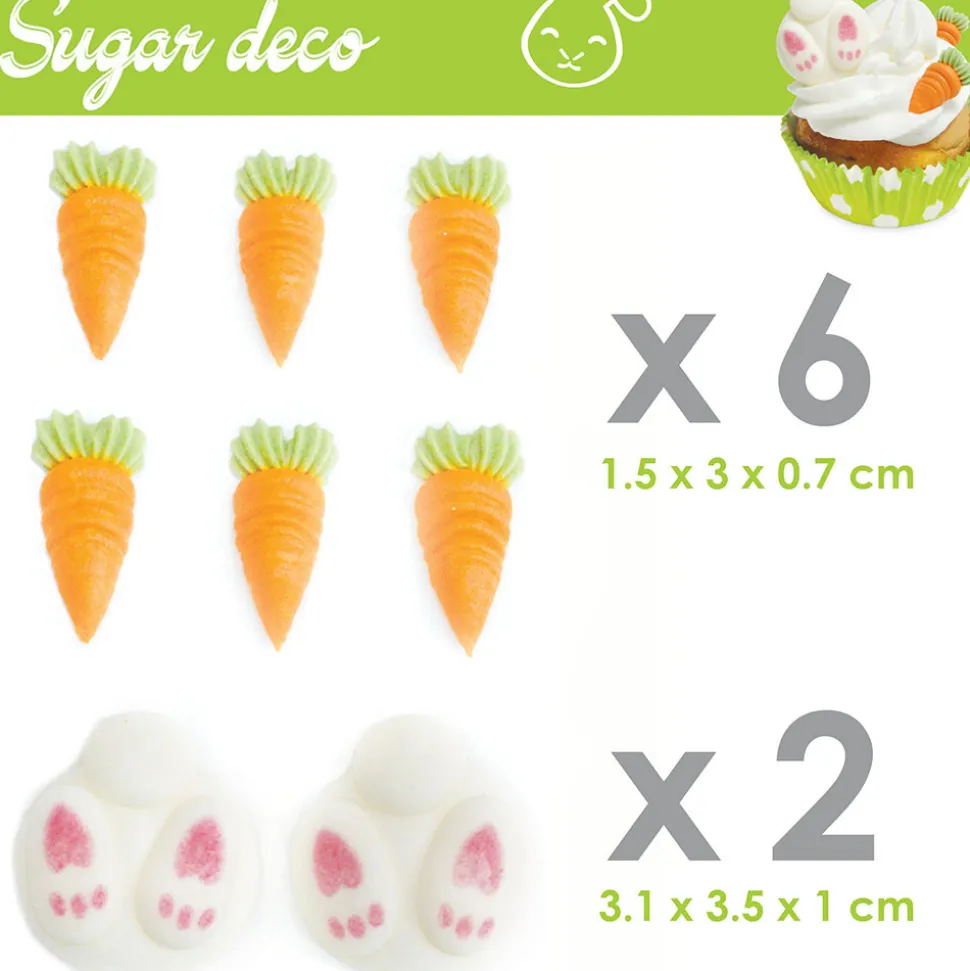 Décosucres lapin/carotte