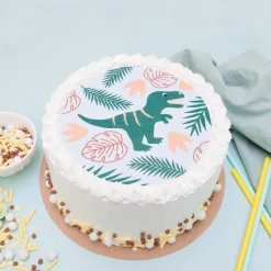 Disque de pâte à sucre Dinosaure