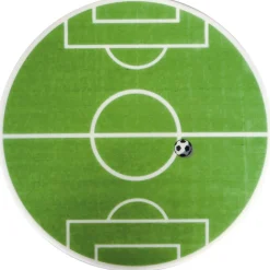 Disque pâte à sucre terrain de football 18 cm
