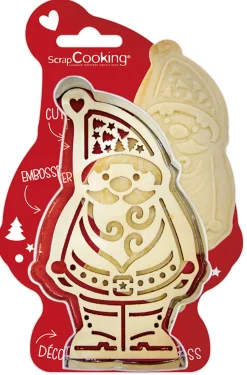 Emporte-pièce et embosseur bois Père Noël