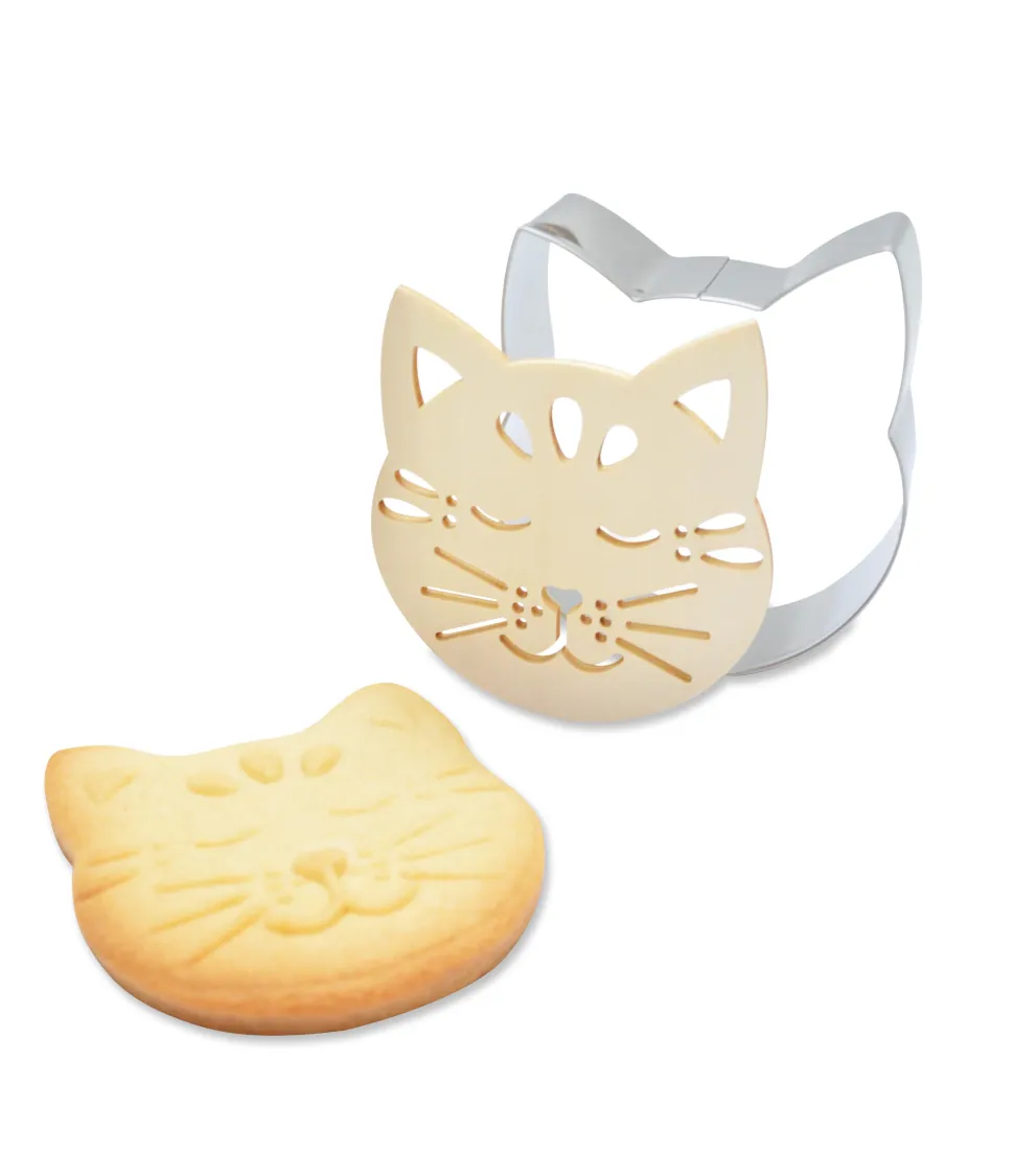 Emporte-pièce et embosseur bois chat