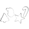 4 emporte-pièces inox Noël