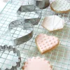 4 emporte-pièces inox pour biscuits et pâtisseries