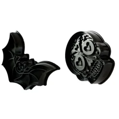 Emporte-pièces éjecteurs pour biscuits Halloween x2