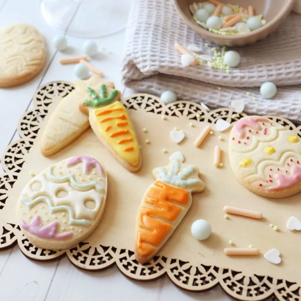 Emporte-pièces éjecteurs pour biscuits Pâques x2