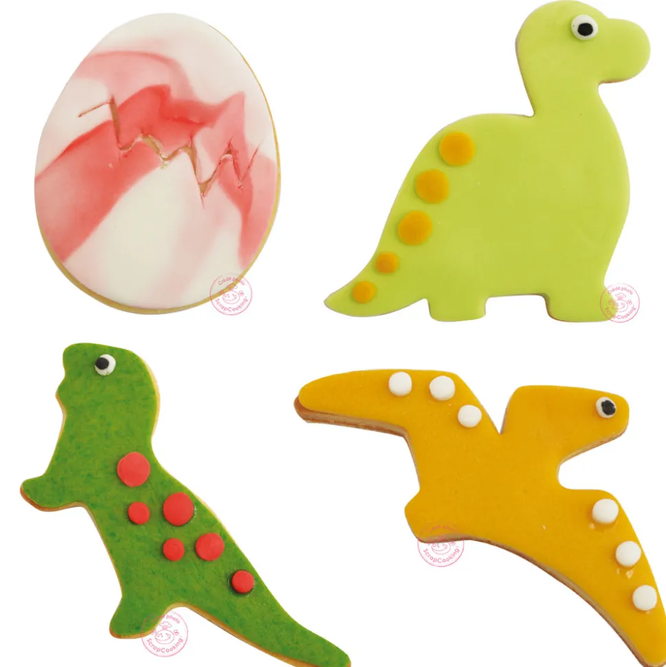 4 emporte-pièces sur cintre Dino