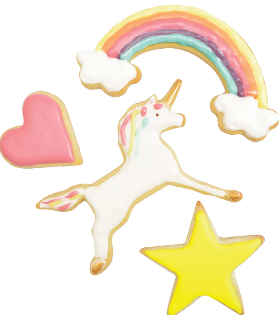 4 emporte-pièces sur cintre Licorne