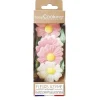 Fleurs azyme églantines x6 & feuilles vertes x6