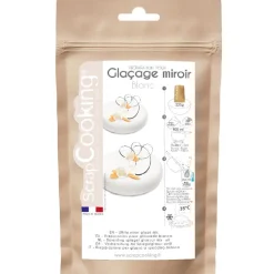 Glaçage miroir blanc en poudre