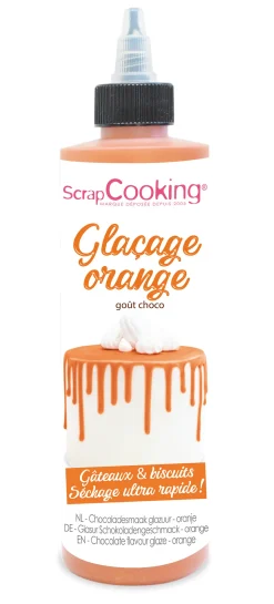 Glaçage orange goût choco - Drip cake