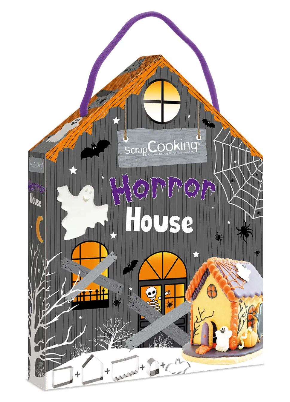Kit emportes-pièces maison hantée x5