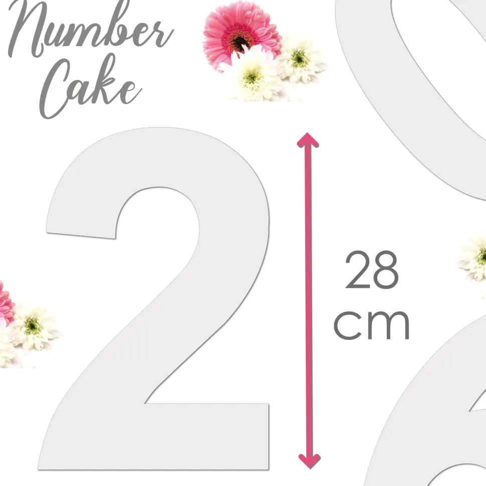 Kit number cake - 9 gabarits chiffres