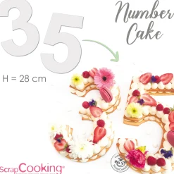 Kit number cake - 9 gabarits chiffres