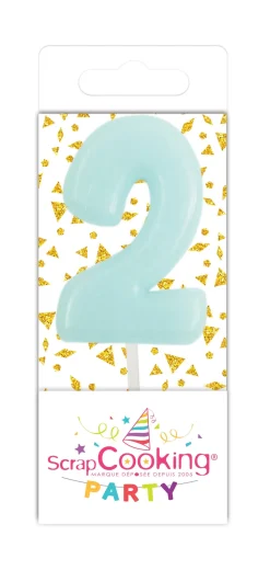 Mini bougie chiffre 2