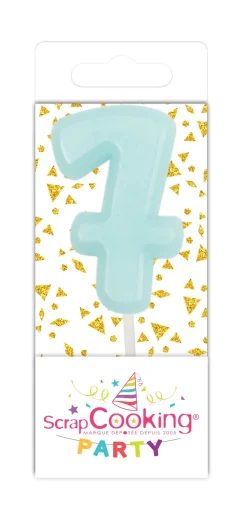 Mini bougie chiffre 7