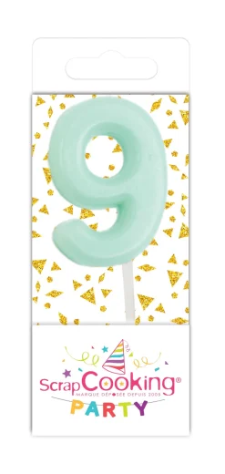 Mini bougie chiffre 9
