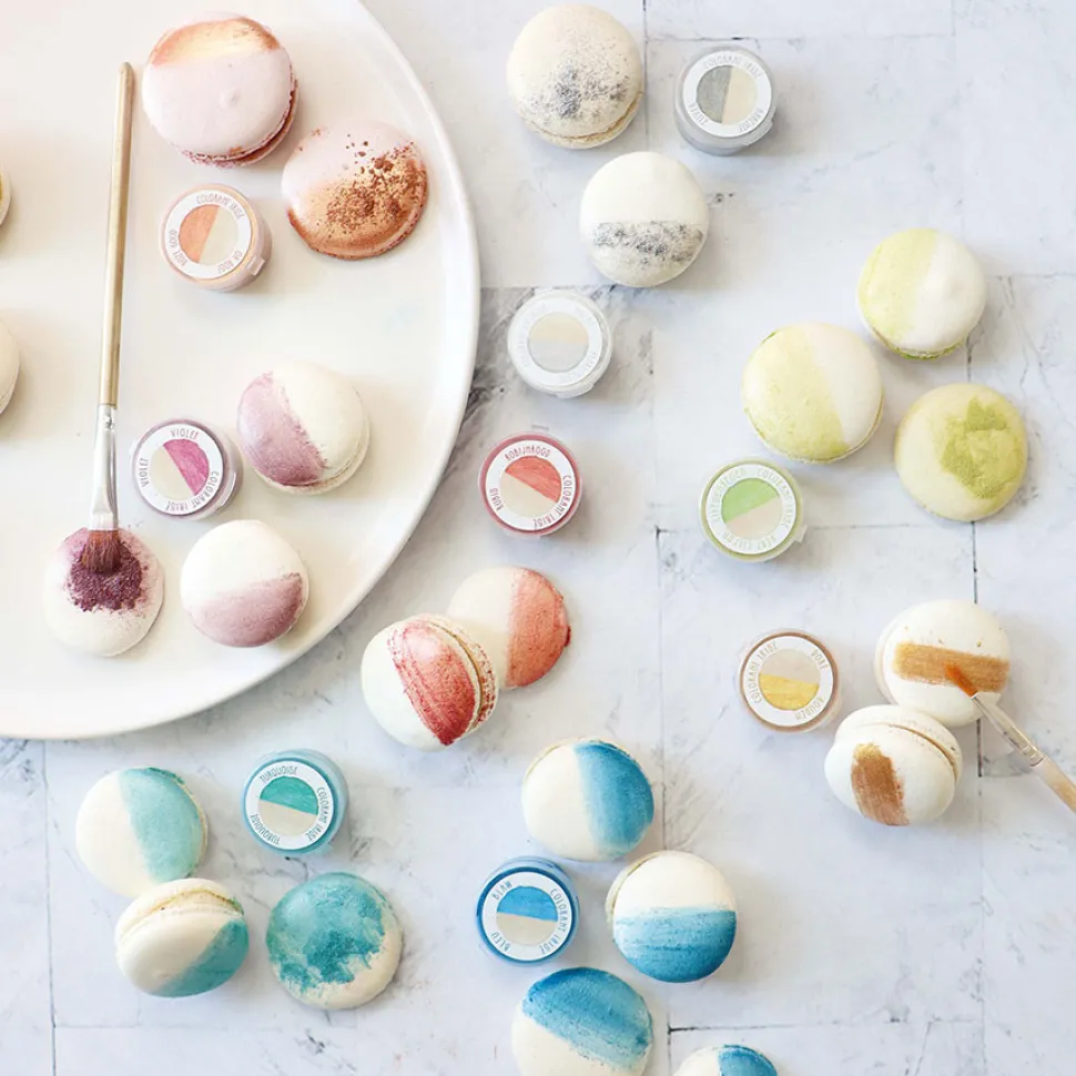 Mini colorants alimentaires de surface irisés (9 Coloris)